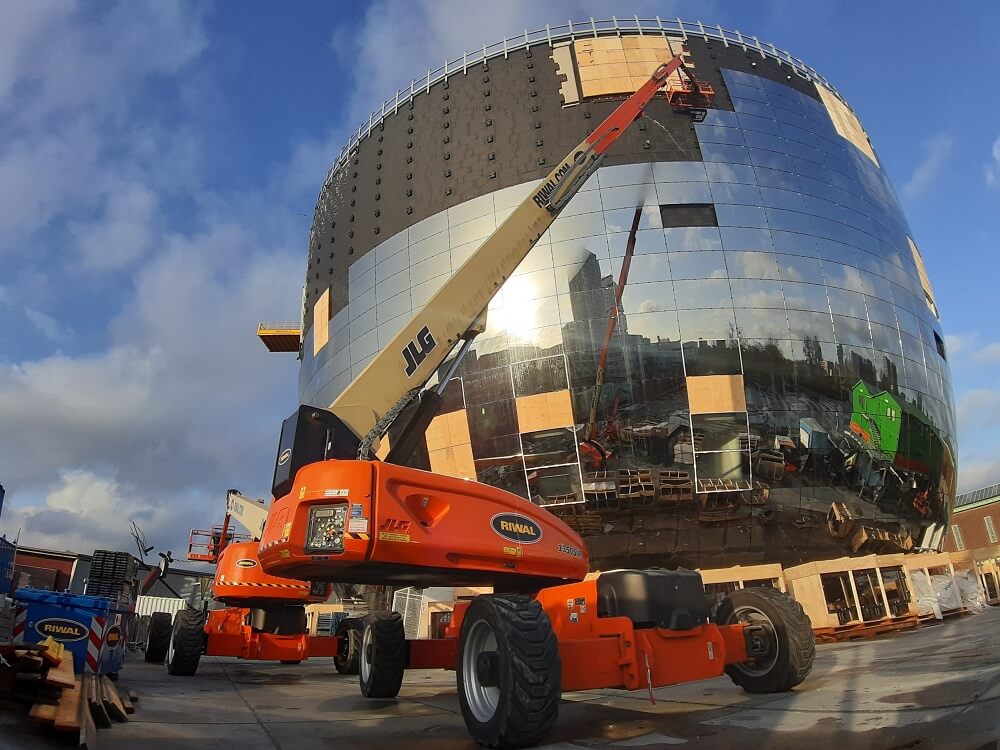Riwal bomlifte på et projekt i Rotterdam, Holland. 